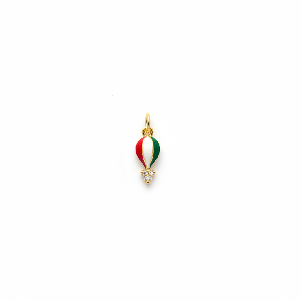 Renkli Mineli Balon Figürlü Charm