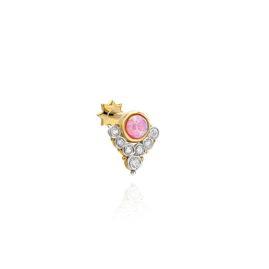 925 ayar gümüş gold piercing
