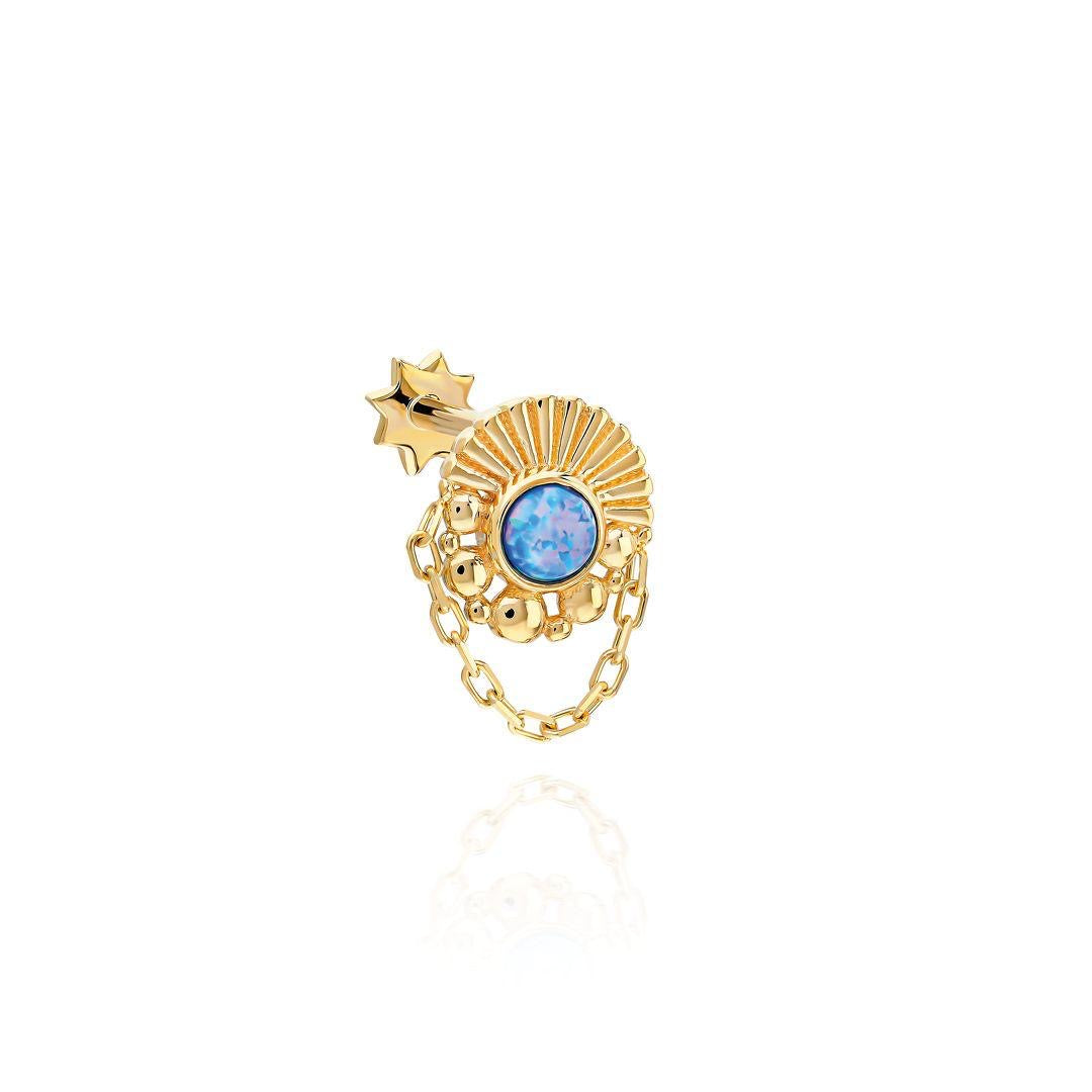 925 ayar gümüş gold piercing