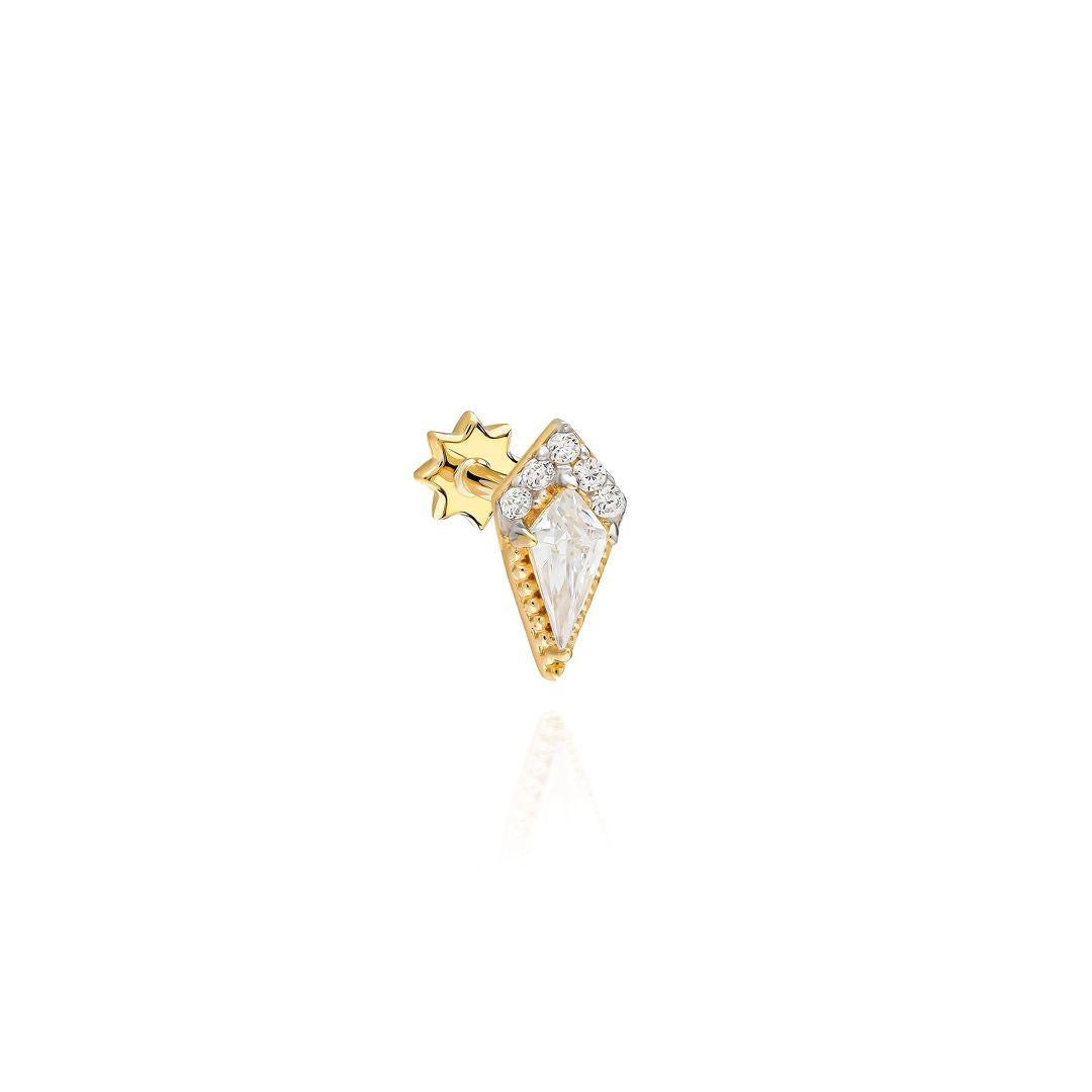 925 ayar gümüş gold piercing