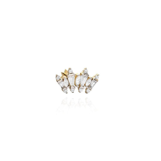 925 ayar gümüş gold piercing