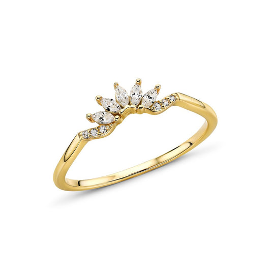 Queen 3lü Gold Yüzük Set