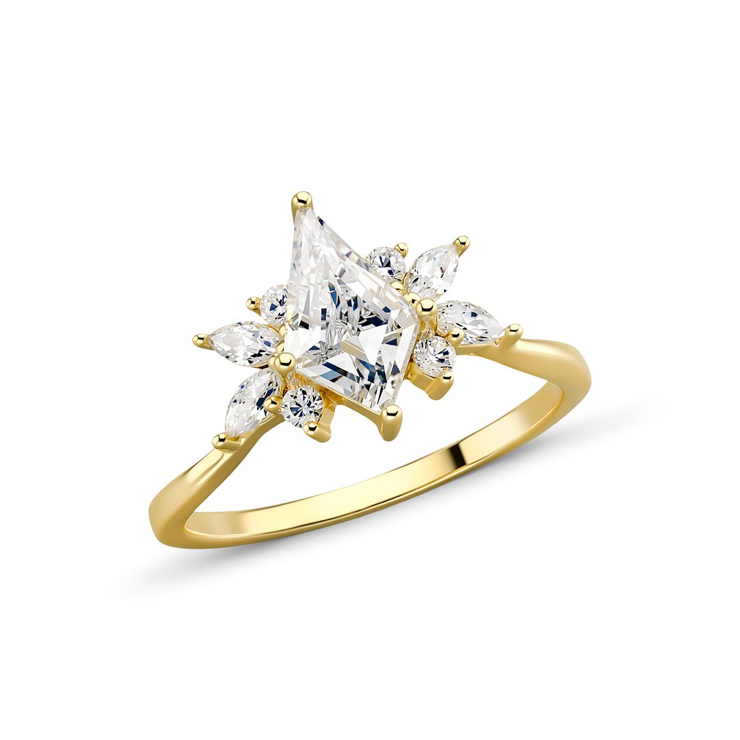 Queen 3lü Gold Yüzük Set